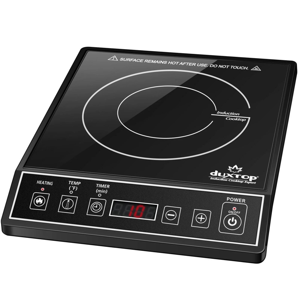 Duxtop 1800W Portable Induction Cooktop Countertop Burner,Black 9100MC/BT-M20B