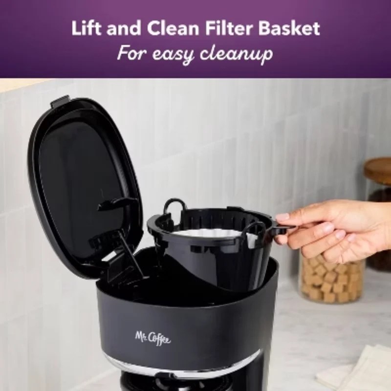 Mr. Coffee 12-Cup Programmable Coffee Maker Black: Drip Machine,Dishwasher-Safe,Electric,Paper Filter - Image 6