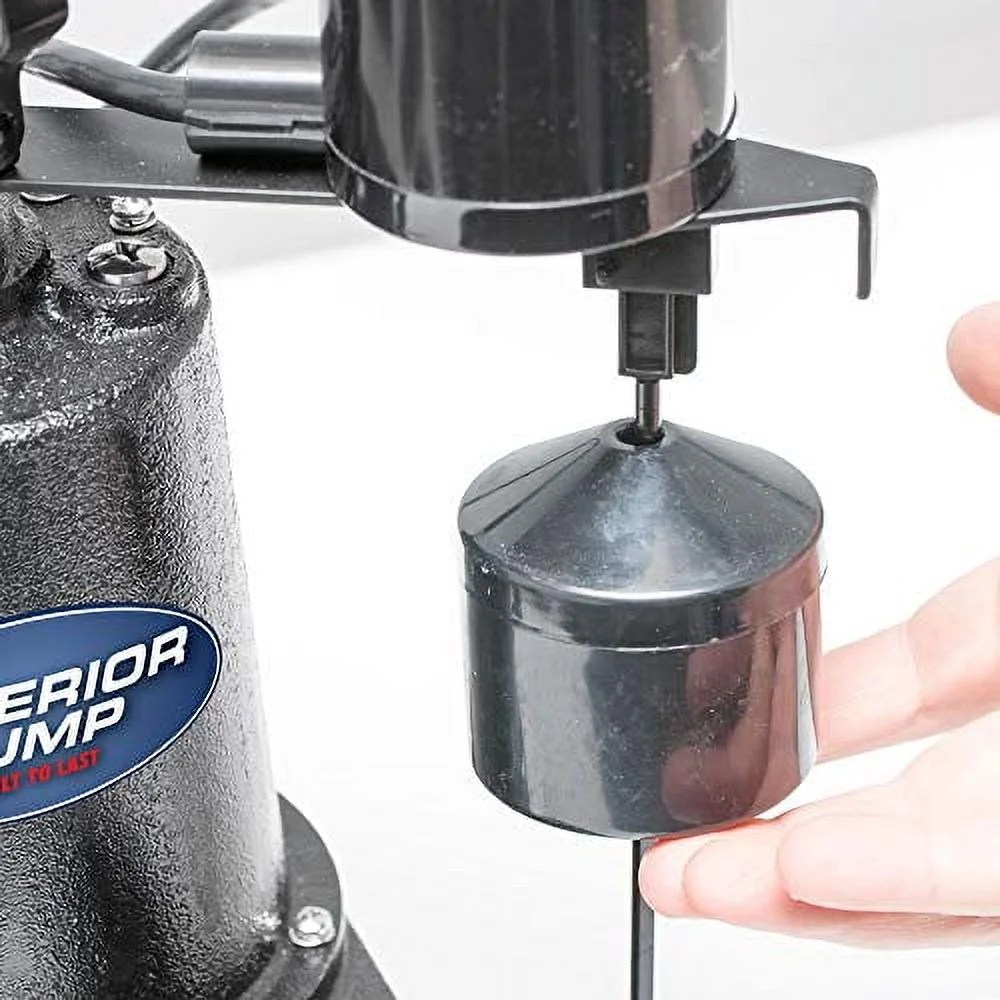 Superior Pump 92541, 1/2 HP, 4.9 Amps, 115 V, Black Electric Water Sump Pump - Image 5