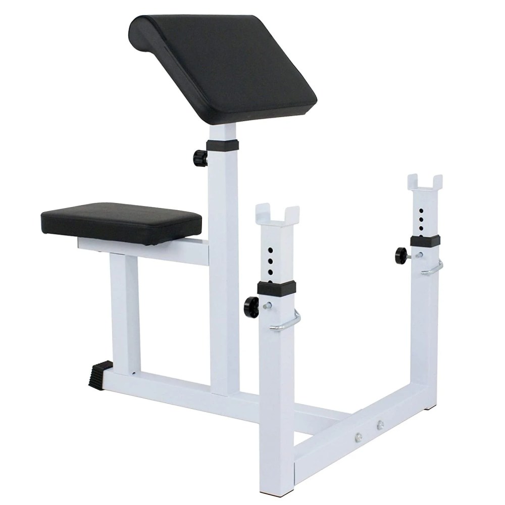 ZENSTYLE Arm Curl Weight Bench Seated Preacher Isolated Dumbbell Biceps 550LBS Arm Rest Adjustable
