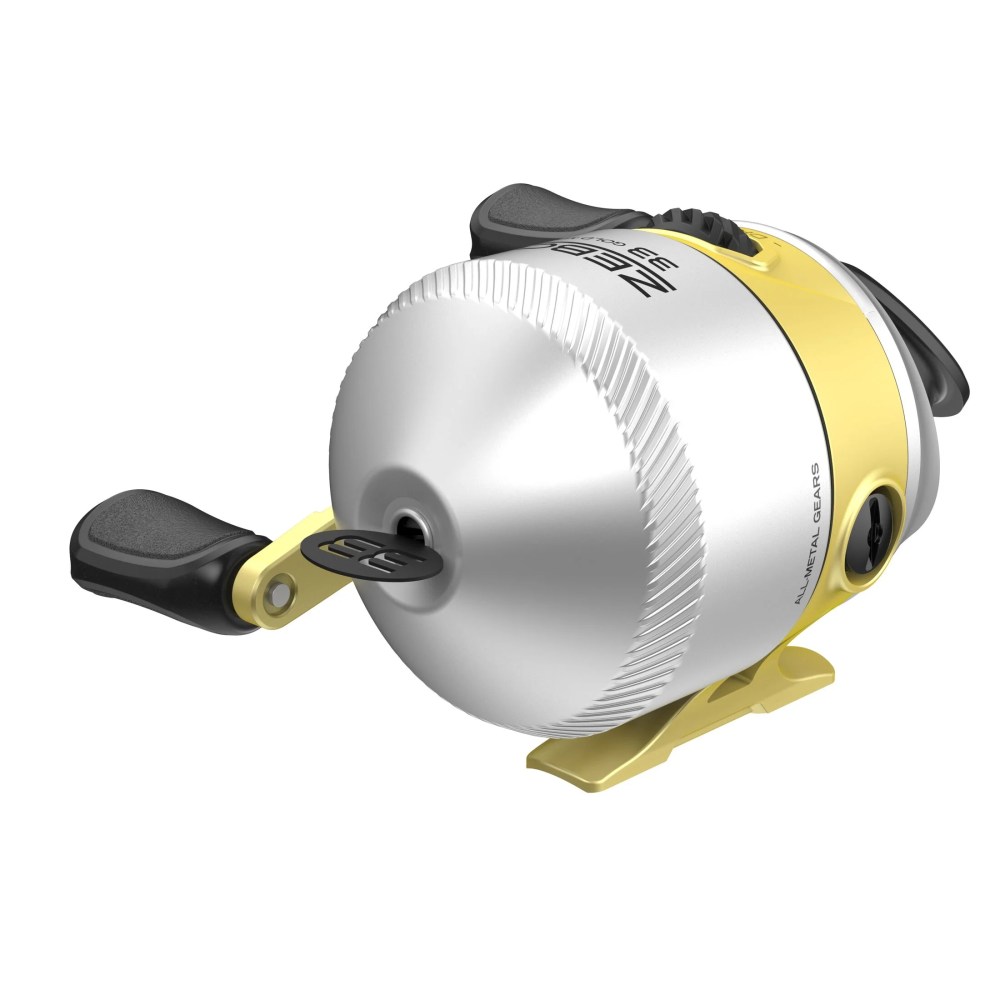 Zebco 33 MAX Gold Spincast Fishing Reel, Size 60 Reel, Silver/Gold (Clam Package) - Image 3