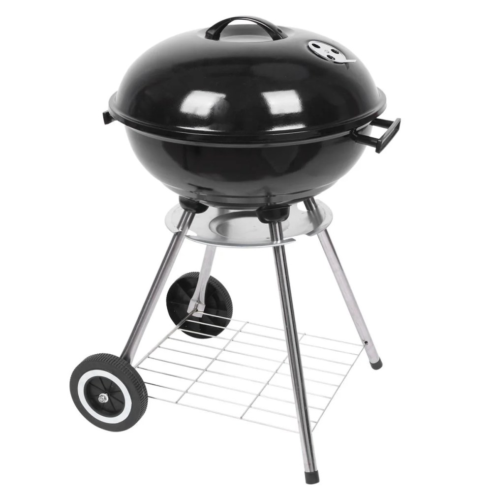 Ktaxon Portable Steel Charcoal Grill BBQ Grill Spherical Design Black