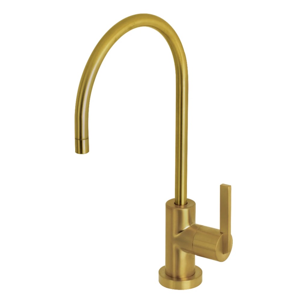 Kingston Brass KS8197CTL Continental Single-Handle Water Filtration Faucet,Brushed Brass