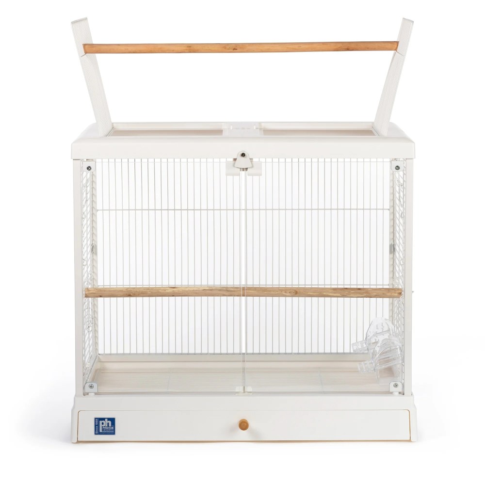 Prevue Pet Products Crystal Palace Luxe Bird Cage with Glass Doors, White Plastic Frame and Base - Image 11