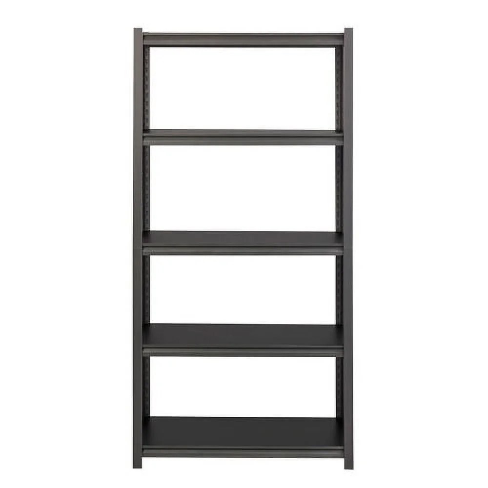Lorell, 3,200 lb Capacity Riveted Steel Shelving, 1 Each, Black - Image 4
