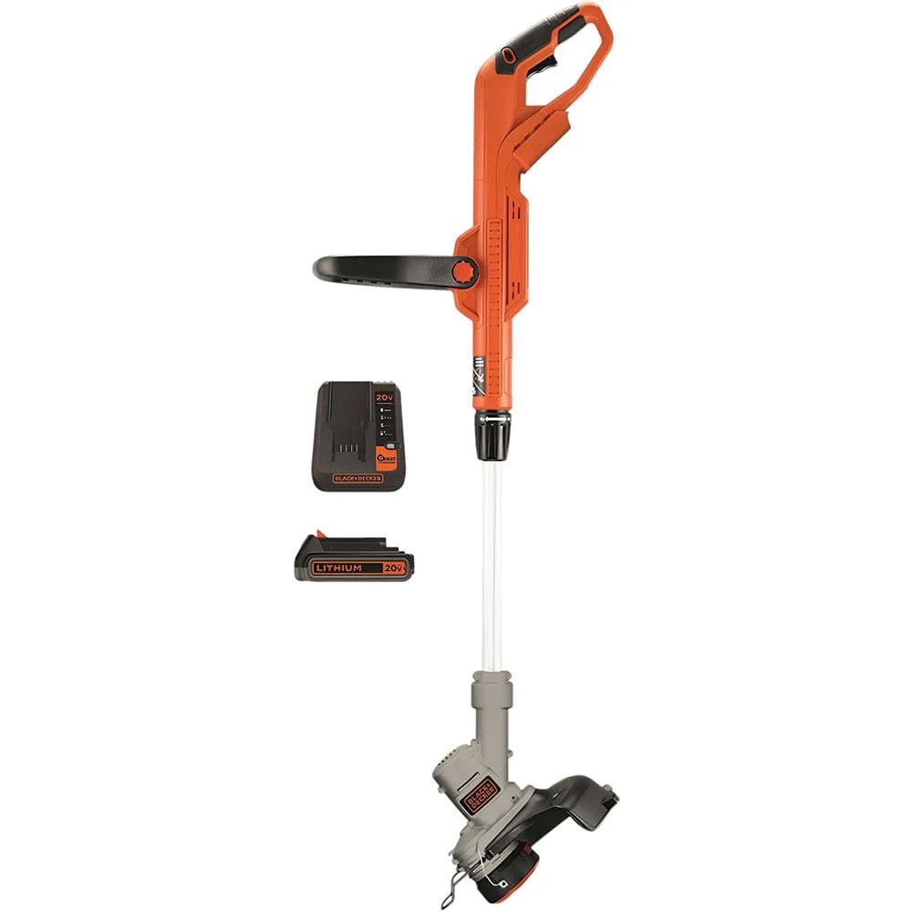 BLACKDECKER 20-Volt MAX POWERCONNECT Cordless 2-in-1 String Trimmer and Edger with Battery and Charger, LST300