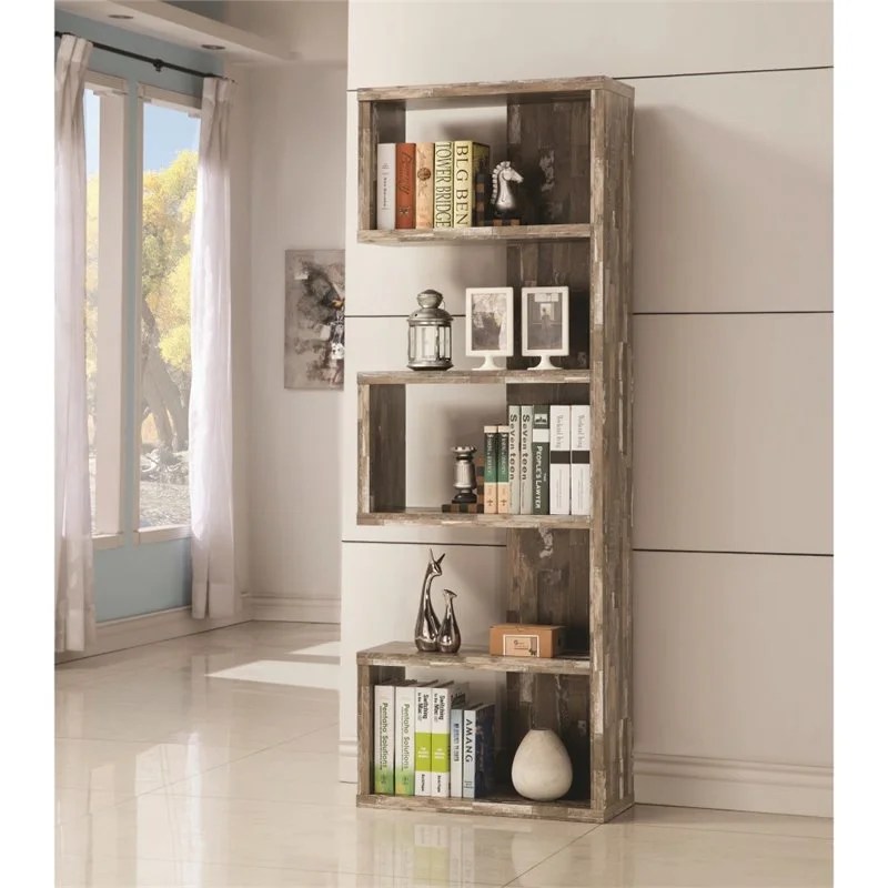 Joey 5-tier Bookcase Salvaged Cabin - Image 2