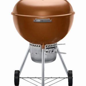Weber Original Charcoal Grill, 22 Inch Premium Kettle Charcoal Grill, Copper