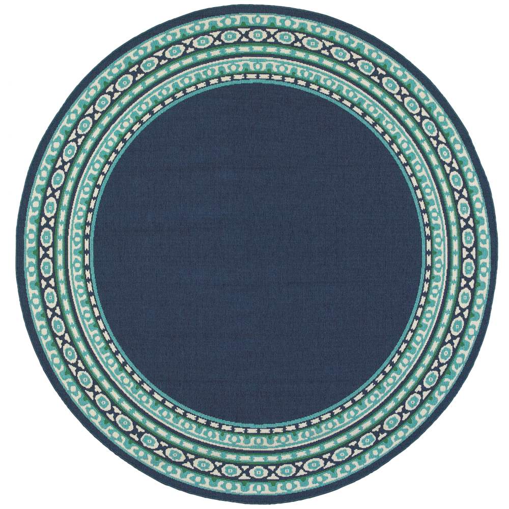 Avalon Home Mackay Bordered Traditional Indoor/Outdoor Area Rug