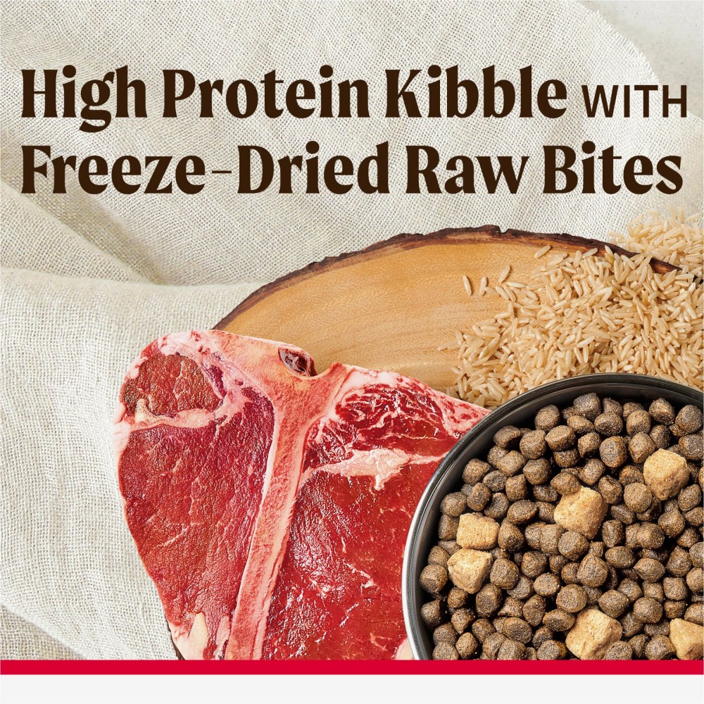 Merrick Backcountry Healthy Grains Kibble With Freeze Dried Raw Pieces, Great Plains Red Meat Recipe Dog Food, 20.0 lb. Bag - Image 2