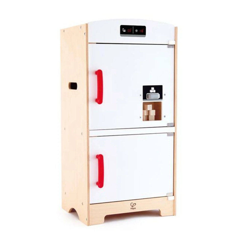 Hape White Gourmet Kitchen Wooden Fridge-Freezer Dollhouse Accessory, Gift Idea for Toddlers & Kids Ages 3