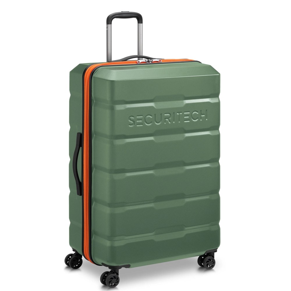 Securitech by Delsey,Citadel 31" Large Checked Hardside Spinner Luggage Green