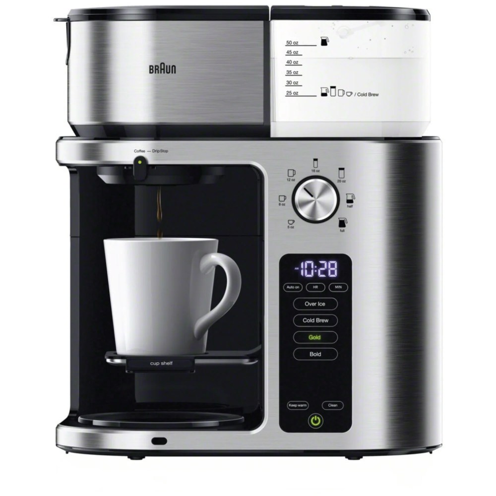 Braun MultiServe Drip Coffee,Single Serve Brewer,KF9270SI