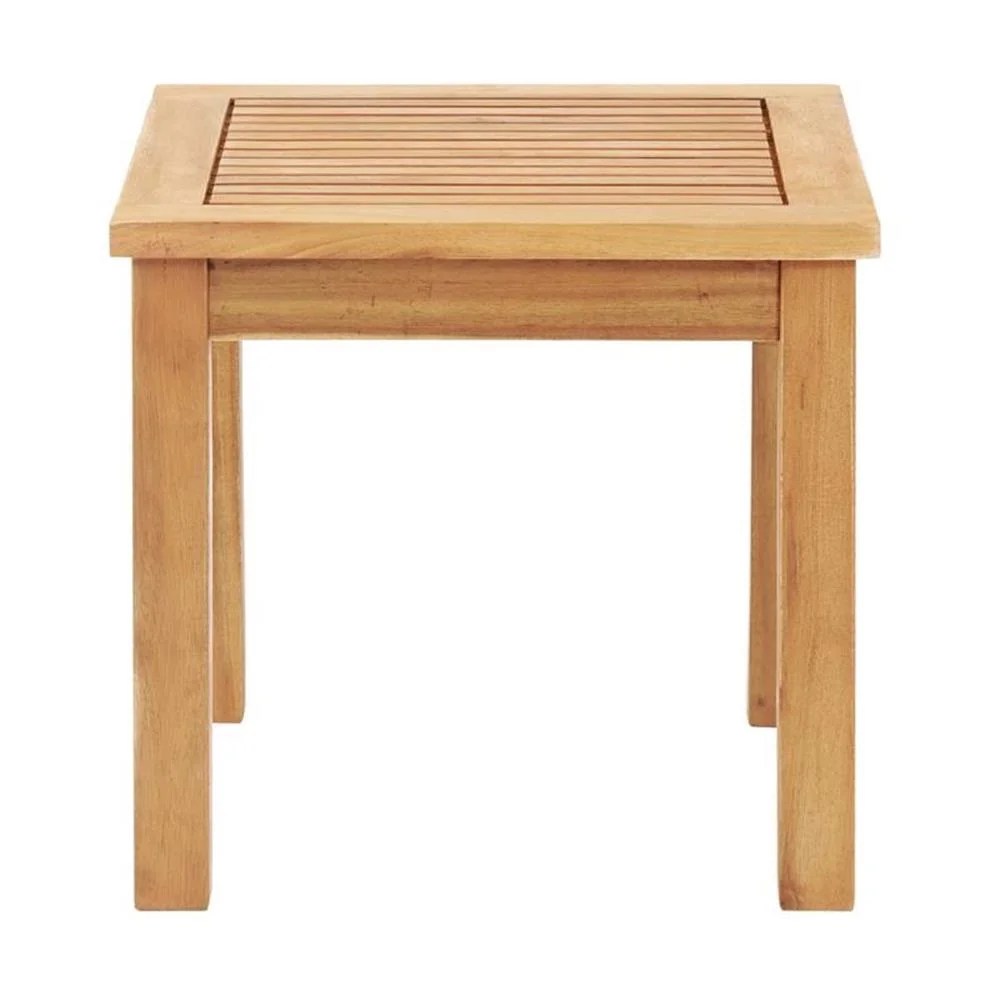 Alaterre Furniture 3-Piece Acacia Wood Bistro Set-2 Foldable Chairs & Table with Woven Seats for Patio/Deck - Image 6