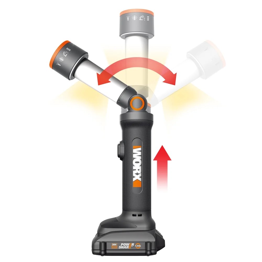 Worx WX027L 20V PowerShare Multi-Function LED Flashlight