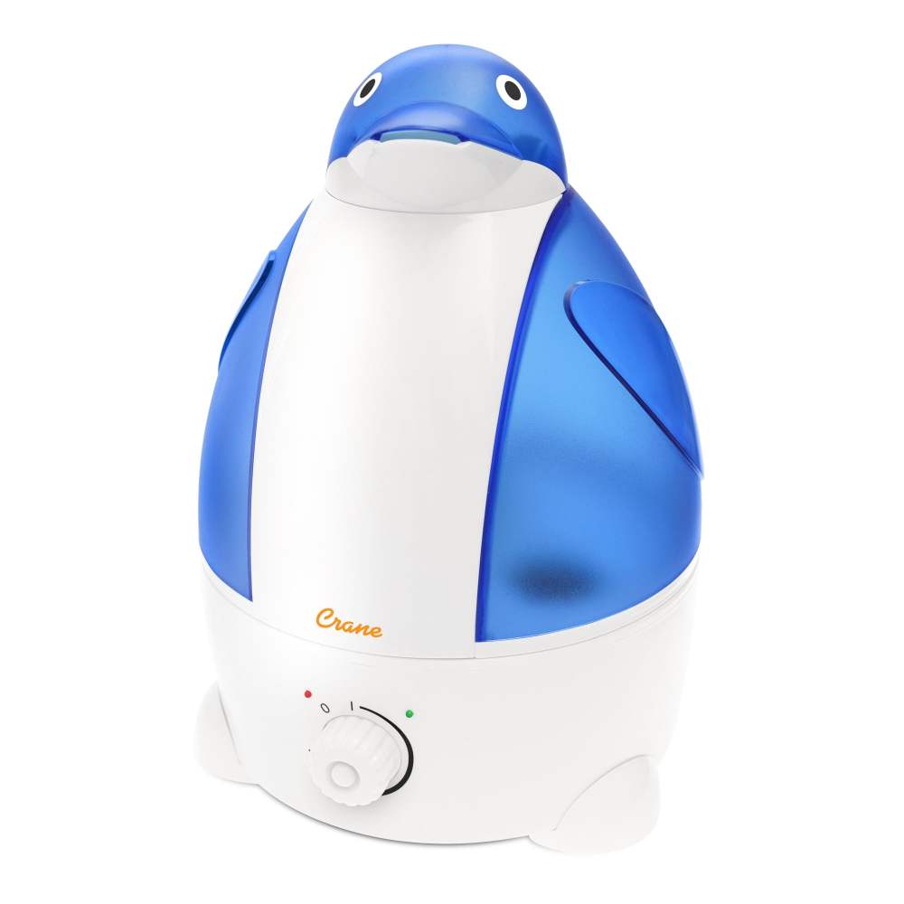 Crane Adorable Ultrasonic Cool Mist Humidifier,1 Gallon,500 Sq ft Coverage,24 Hour Run Time - Penguin