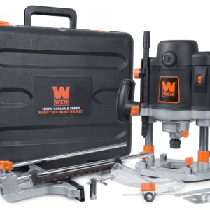 WEN 15-Amp Variable Speed Plunge Woodworking Router with Case,RT6033