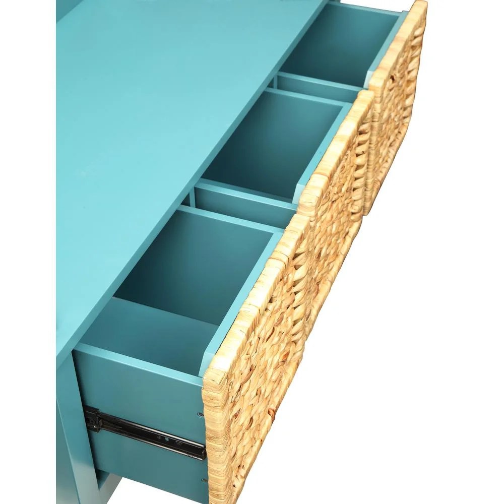 ACME Flavius Storage Bench in Teal - Image 5