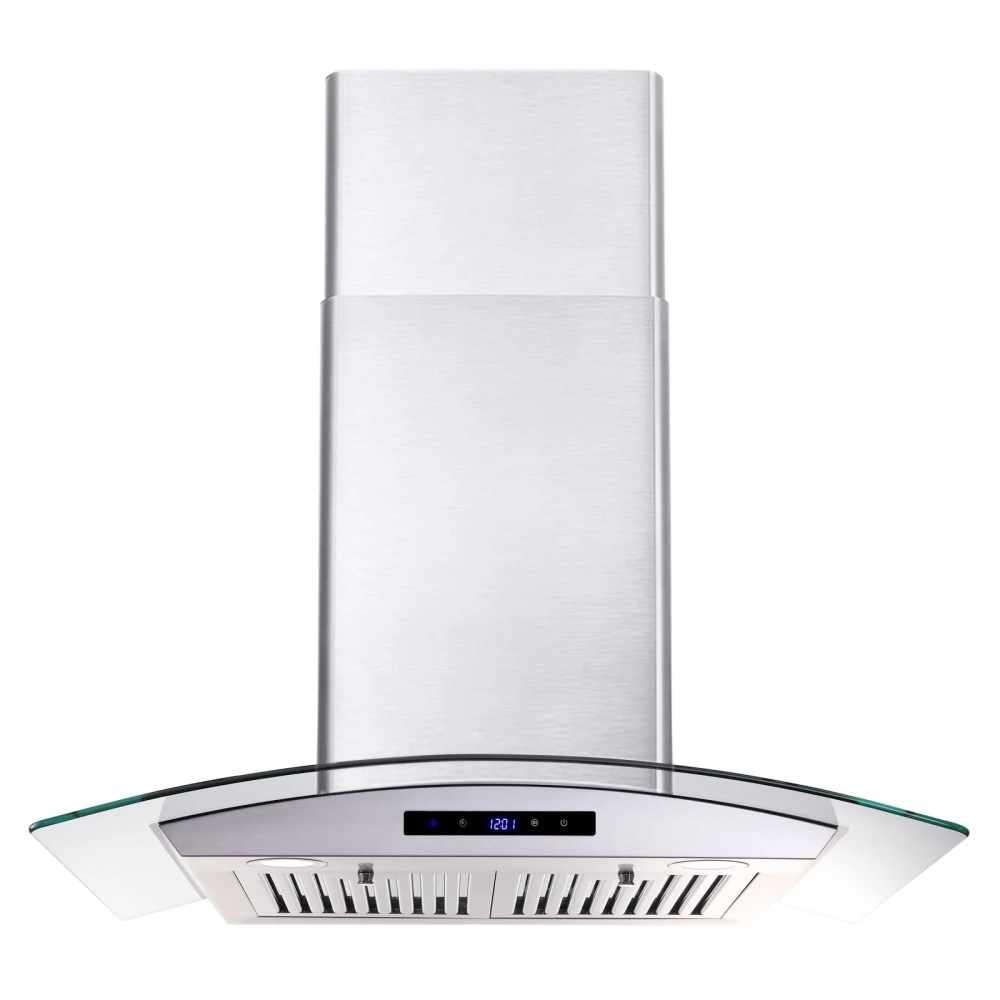 30 in. Ducted Wall Mount Range Hood Kitchen Hood Stainless Steel with Touch Control LED Light