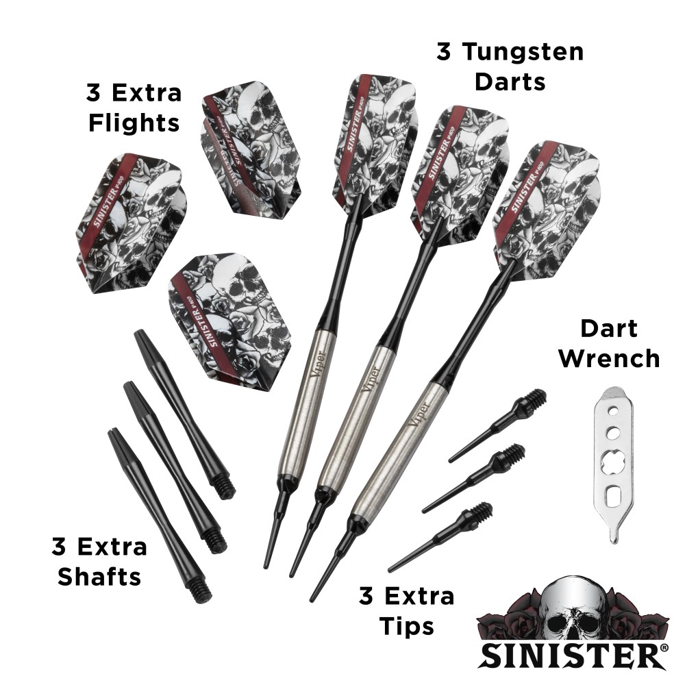 Viper Sinster 95 Tungsten Soft Tip Dart Set, Smooth, 16 Grams - Image 3