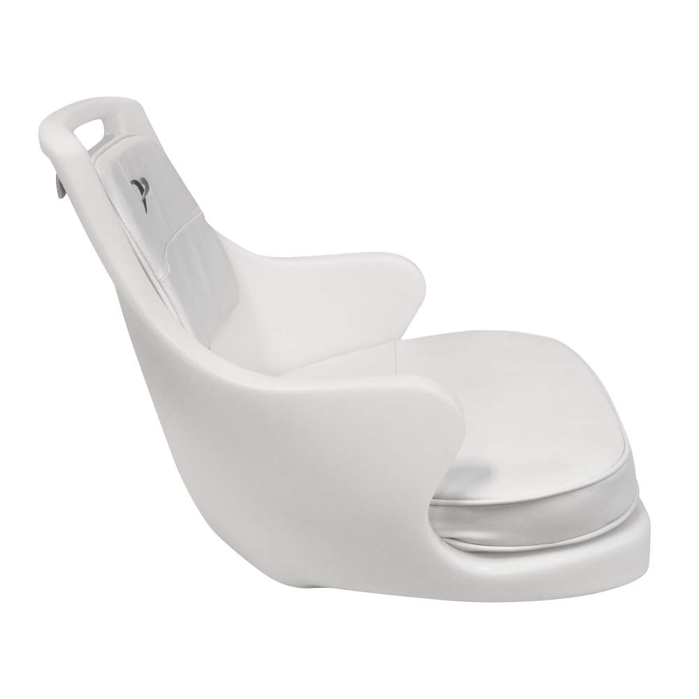 Wise 8WD015-3-710 Standard Compact Pilot Chair with Cushions and Mounting Plate, White - Image 8