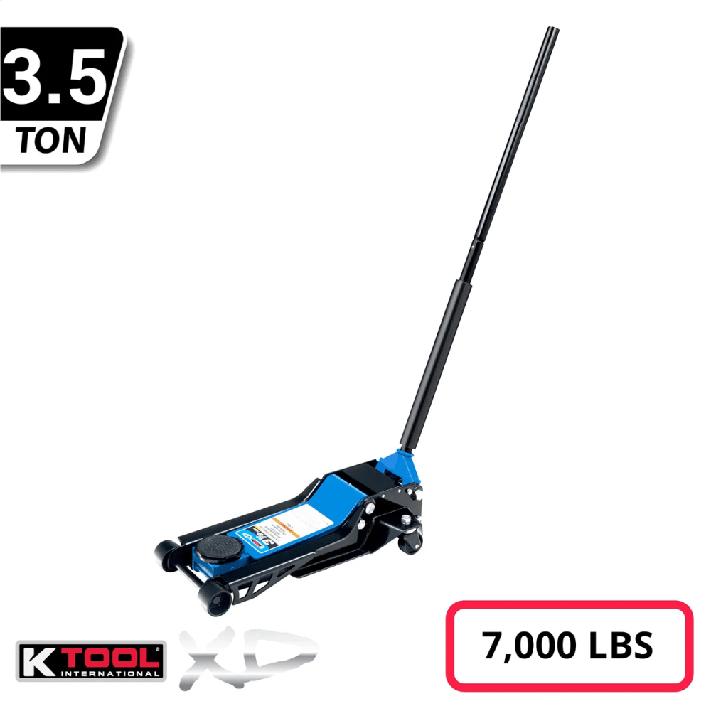 K-Tool INT022 3.5 Ton Low Profile Service Jack Dual Pump Piston - Image 8