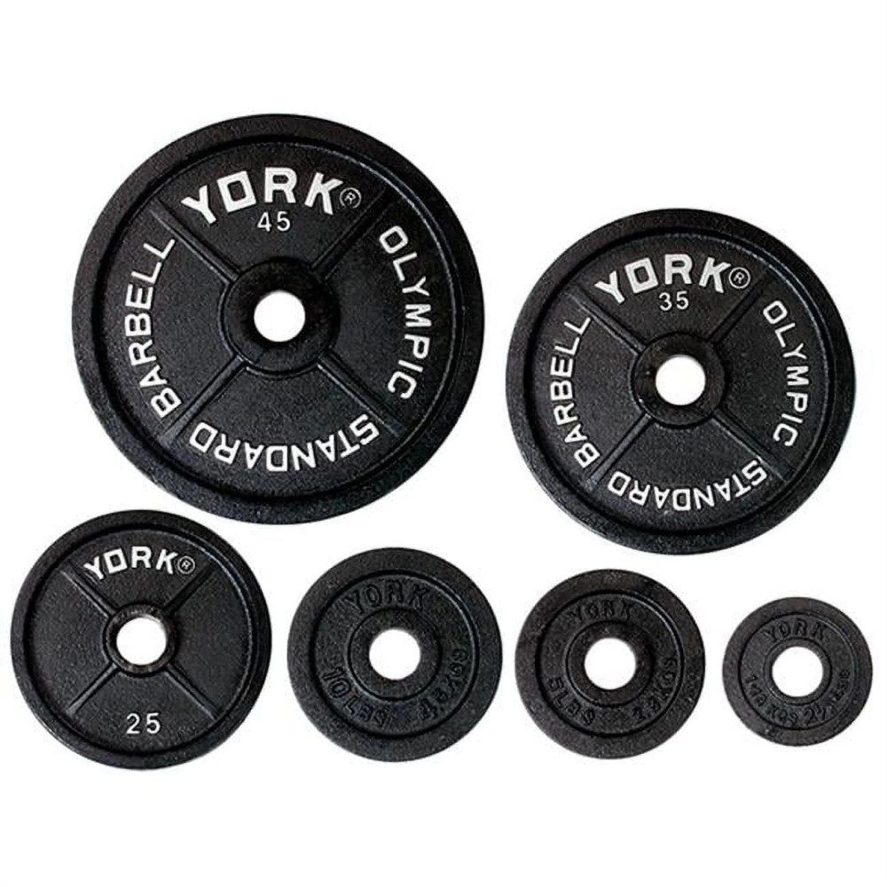 york barbell 29035 legacy olympic standard plate - 45 lbs