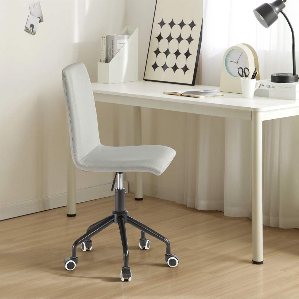 Urban Shop Rolling Linen Swivel Office Chair,Multiple Colors
