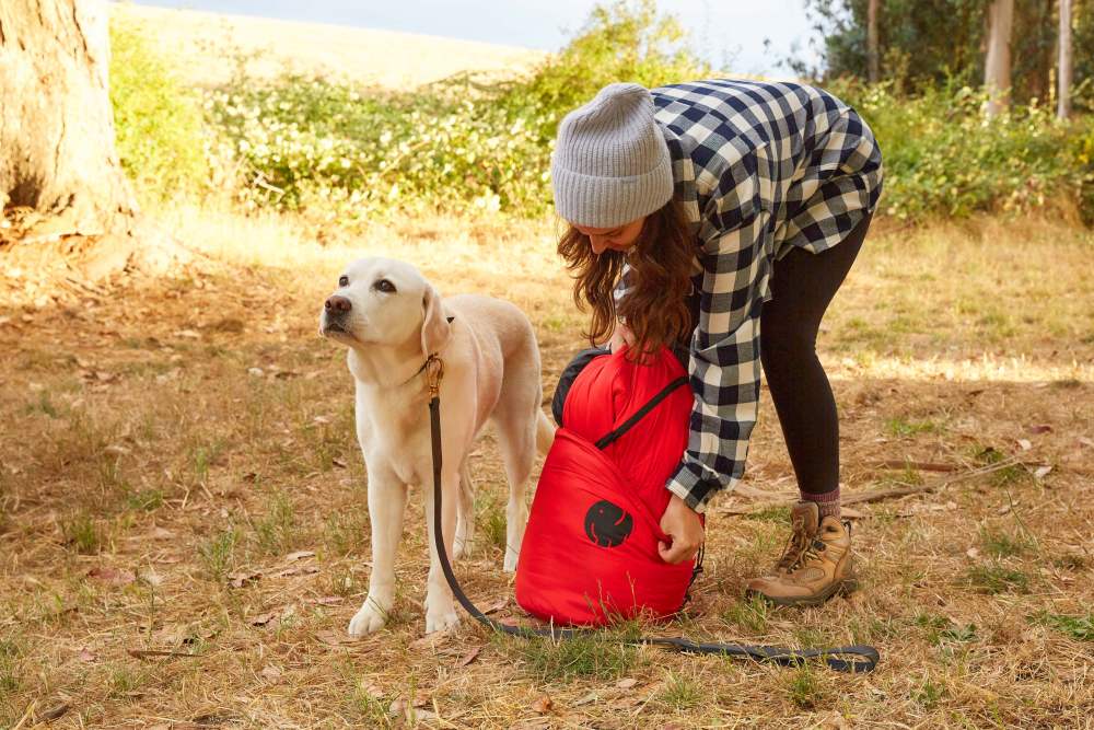 OmniCore Designs Pet Sleeping Bag (SM/Blue) with Zippered Cover for Travel, Camping, Backpacking, Hiking Good for Small and Large Pets Use as Pet Beds, Pet Mats or Pet Blanket - Image 2