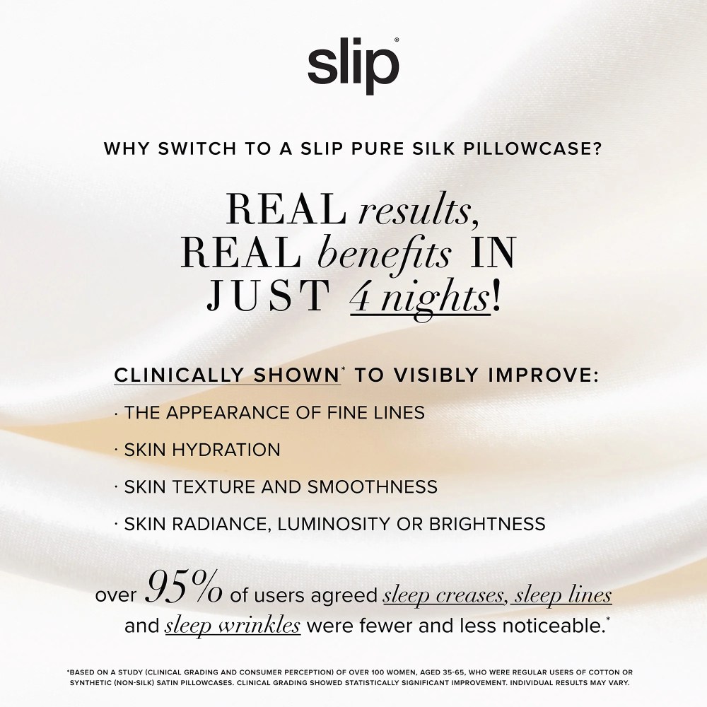 Slip Pure Silk 360 Thread Count Black Silk Pillowcase, King - Image 9
