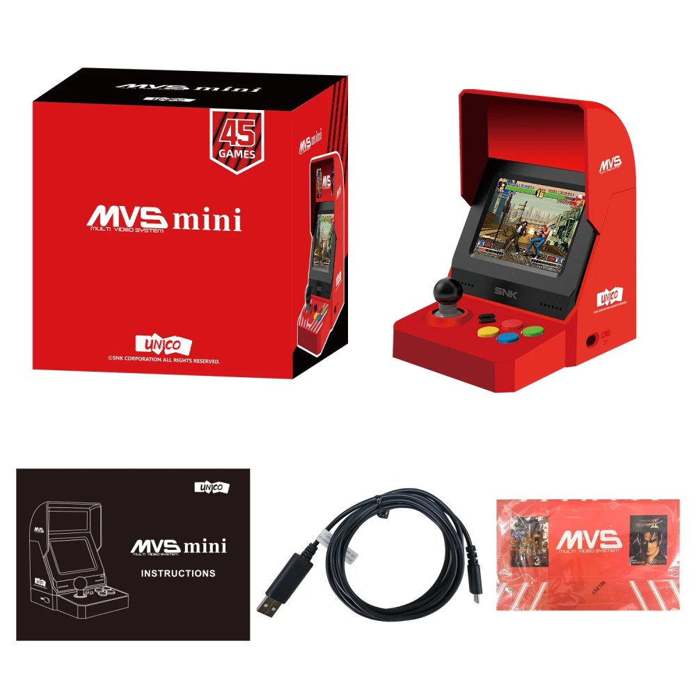UNICO MVS Mini Arcade Bartop with 45 SNK Classic Games, Such as The King of Fighters, Metal Slug - Image 3