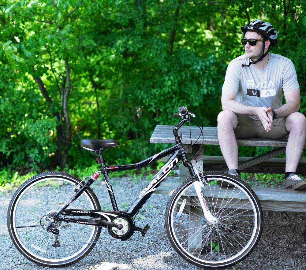 26" Kent Bicycle Avalon Comfort Men's Bike with Full Suspension, Adult Ages 13, Black - Image 10