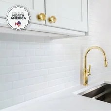 Smart Tiles Peel and Stick Backsplash,10 Adhesive Tiles,Subway White,10, 95"x9, 7" - Image 3