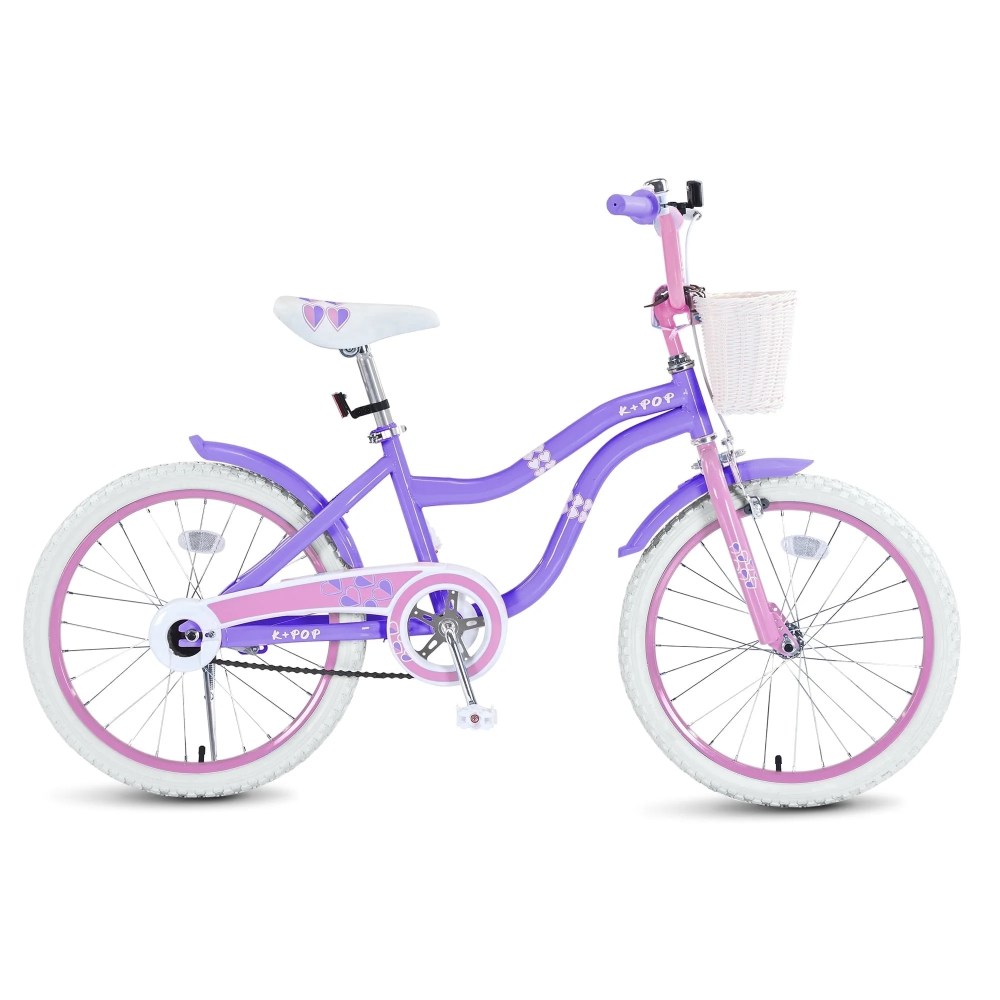 Bstjewey 20" Kids' Bike, Fits Riders 4'8" - 6'1", Purple, Child, Girl's