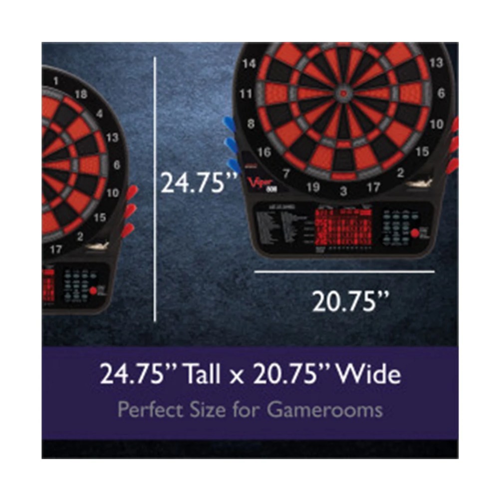 Viper 800 Electronic Soft Tip Dartboard Cabinet Set with Darts for Game Room - Image 6
