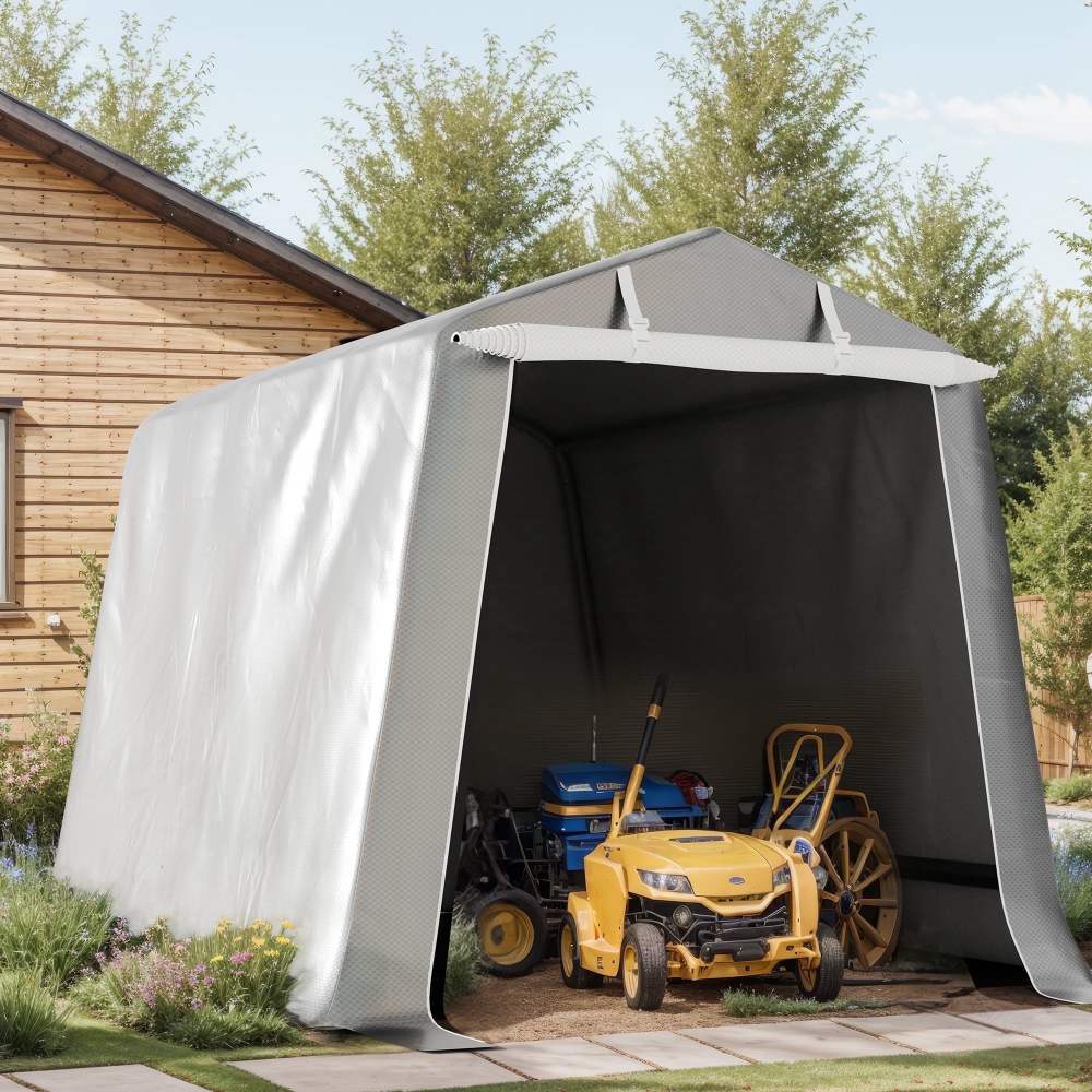 Walsunny Storage Shelter 6X6 ft Tent Outdoor Portable Shelter Shed for Motorcycle