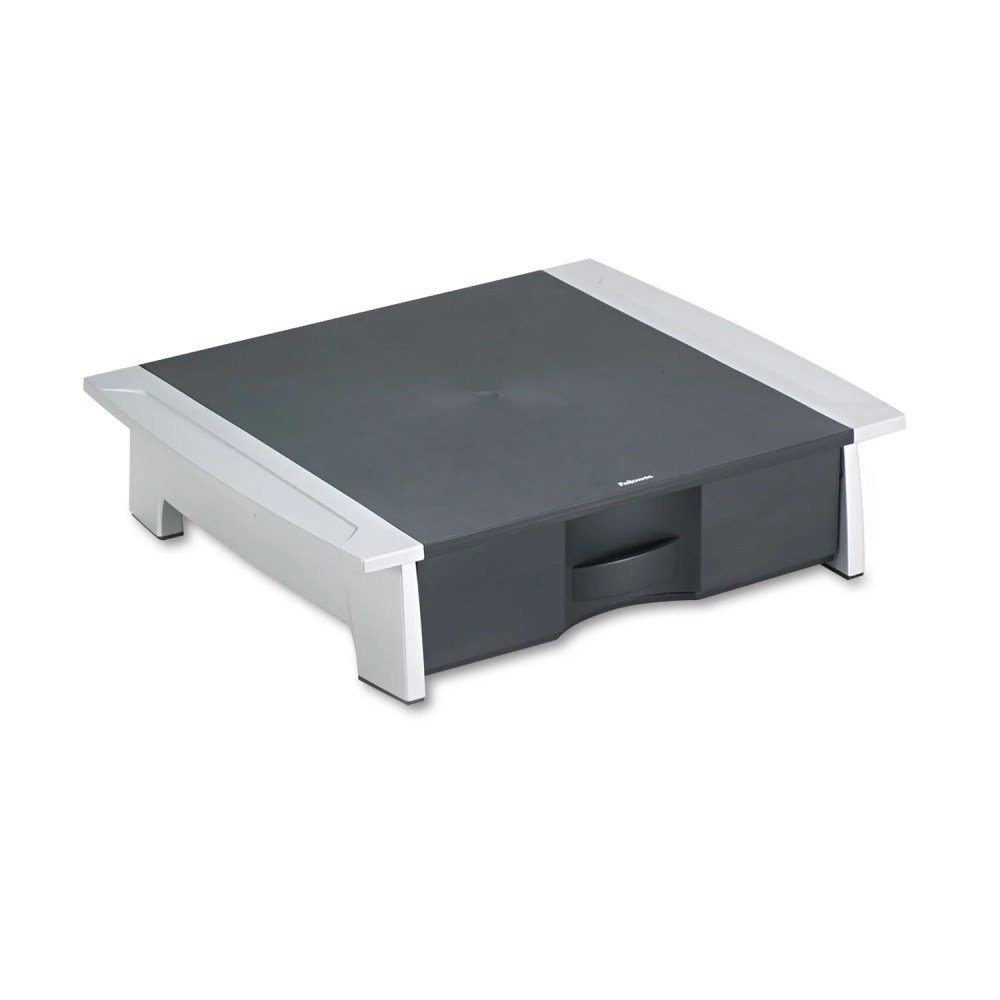 Fellowes Mfg Co. 8032601 21.25 in. x 18.06 in. x 5.25 in. Office Suites Printer/Machine Stand - Black/Silver
