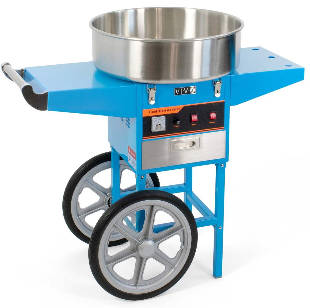 VIVO Blue Electric Commercial Cotton Candy Machine Stand Floss Maker