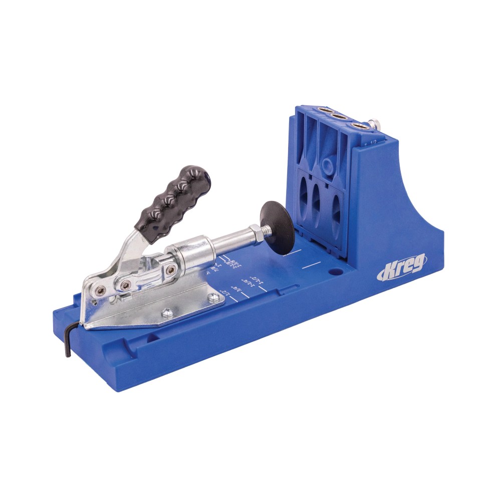 Kreg K4 Pocket Hole Jig - Adjustable,Versatile Jig for Strong Joints - Woodworking Tool - Create Perfect,Rock-Solid Joints - Easily Adjustable Drill Guides - For Materials 1/2" to 1 1/2" Thick