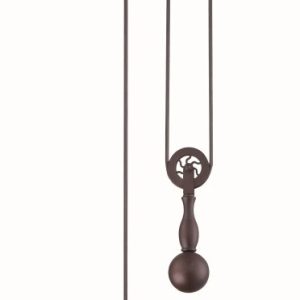 P400-ABZ Craftmade Lighting Pulley - One Light Mini Pendant - 11.75 inches wide by 6.88 inches high-Aged Bronze Brushed Finish