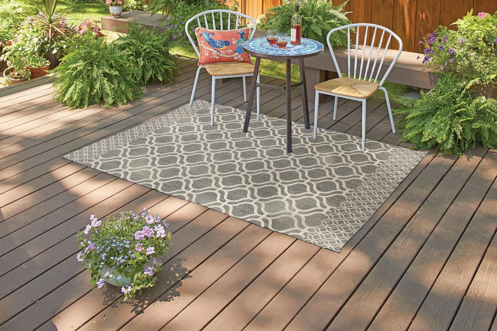 Better Homes & Gardens 6" x 9"" Bordered Ogee Indoor Outdoor Area Rug - Image 2