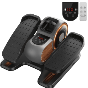 UPGO Under Desk Ellipticals Electric, Elipse Leg Exerciser Fully Assembled, Pedal Exerciser with Remote Control & Non-Slip Pedals Resistance & Speed
