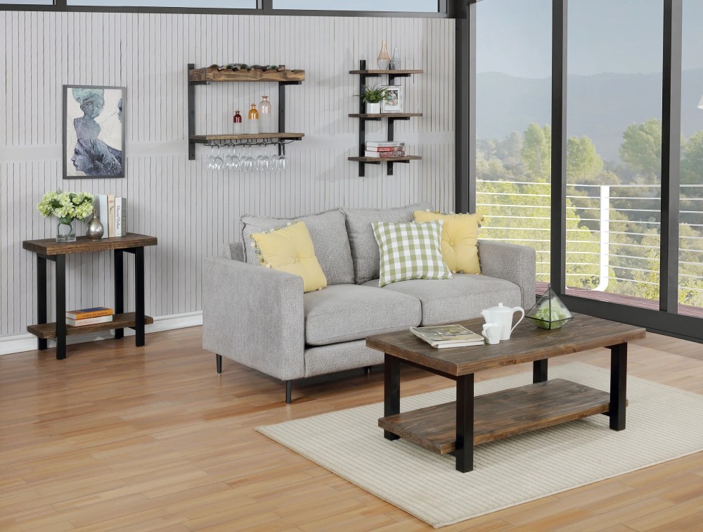 Alaterre Pomona Wall Shelving with Wine Storage - Image 4