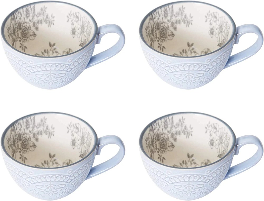 Pfaltzgraff Gabriela Gray 16-Piece Stoneware Dinnerware Set, Service for 4 - ,Gabriela Grey - Image 2