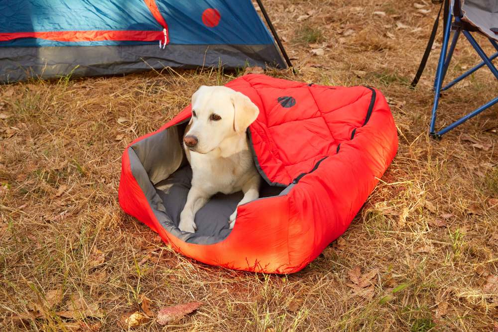 OmniCore Designs Pet Sleeping Bag (SM/Blue) with Zippered Cover for Travel, Camping, Backpacking, Hiking Good for Small and Large Pets Use as Pet Beds, Pet Mats or Pet Blanket - Image 3