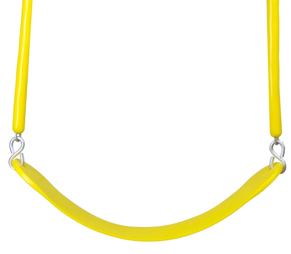 Striker Games Backyard Replacement Swing - Soft-Grip Chains - Burn-Resistant - Yellow