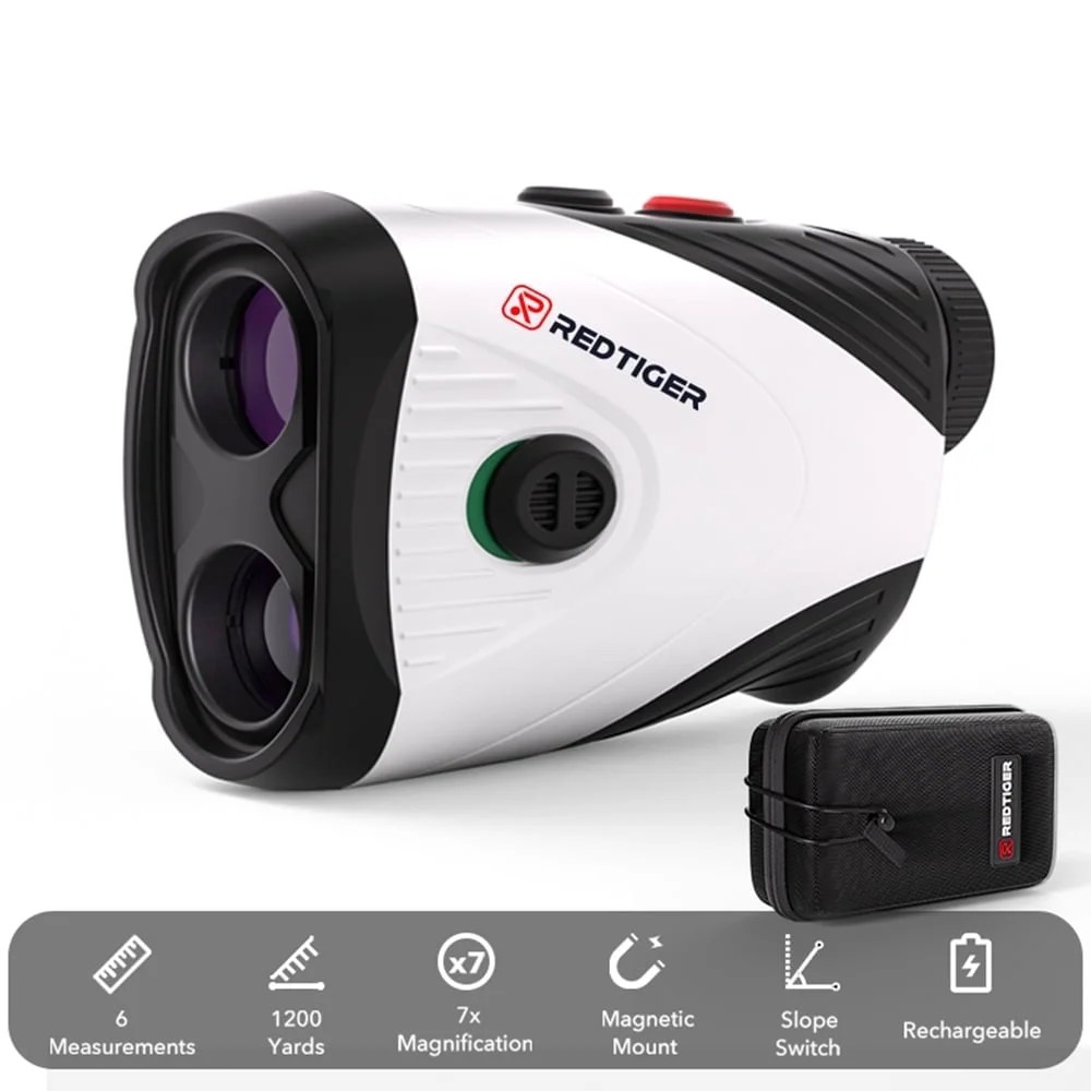 REDTIGER Laser Golf/Hunting Rangefinder, 7X Magnification Clear View 1200 Yards Laser Range Finder, Slope Measurement, Flag Pole Lockin, Short - Image 6