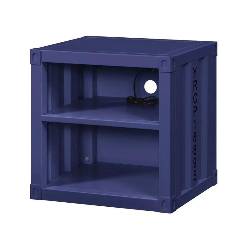 Acme Cargo Container Style Metal Frame Nightstand,Multiple Colors