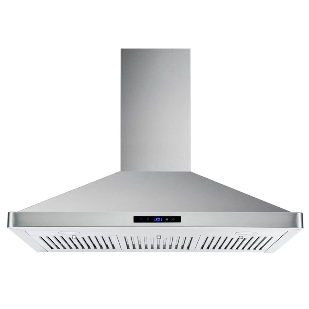 Joeaonz 36" Wall Mount Range Hood,Buttonless Stainless Steel,700 CFM,Dishwasher-Safe Filter,ETL Certified