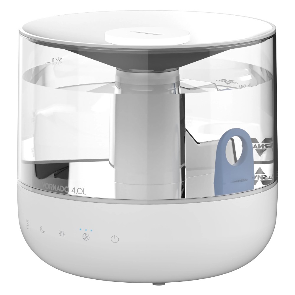 Vornado MISTIC 4 Whole Room Ultrasonic Humidifier,Top-Fill,Essential Oil Aromatherapy,1-Gallon Tank,White